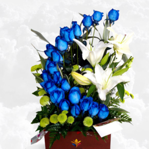 arreglos florales para condolencias, tributos para funeral coloridos, flores de recuerdo y admiración, arreglos fúnebres azul y blanco